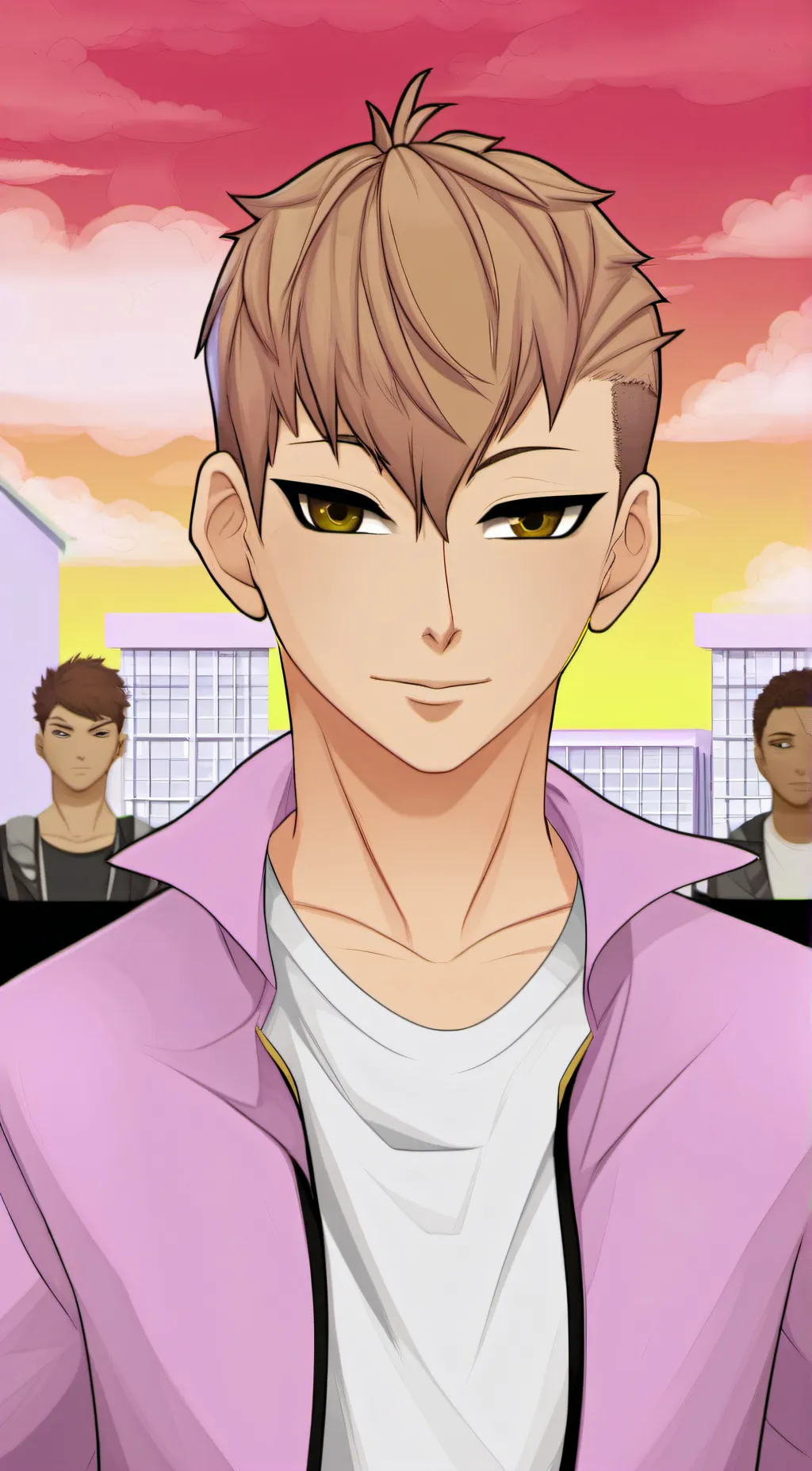 ai character: Asher Alex & Chris background