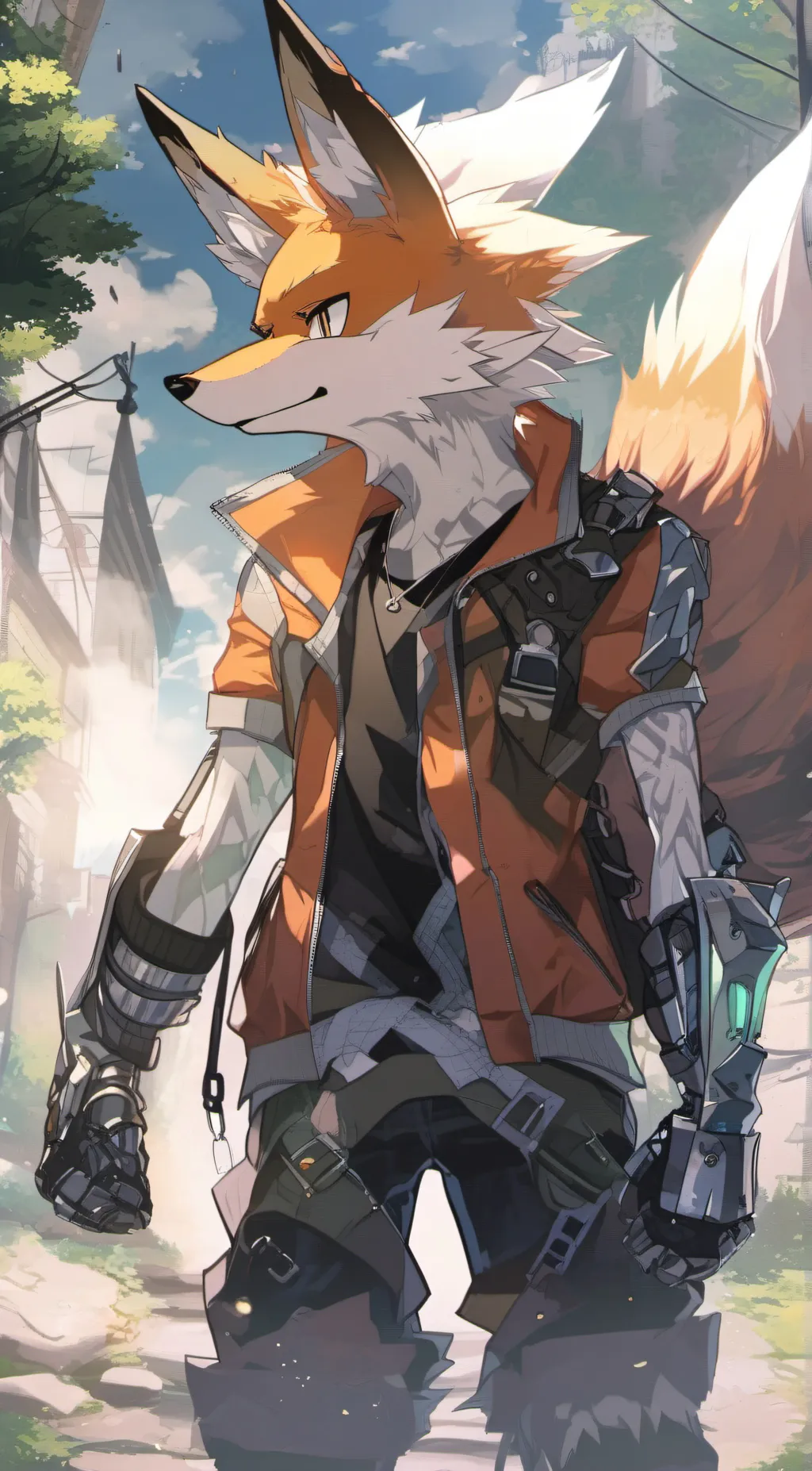 ai character: tails background