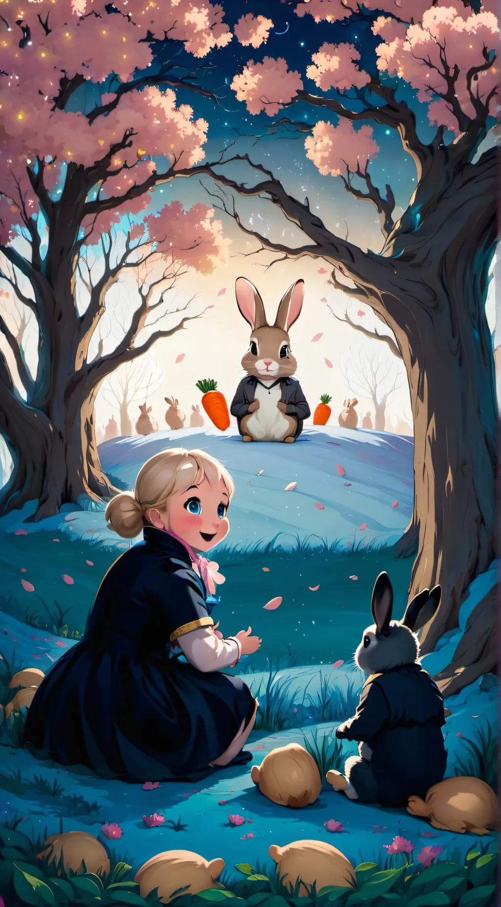 ai character: Luna background