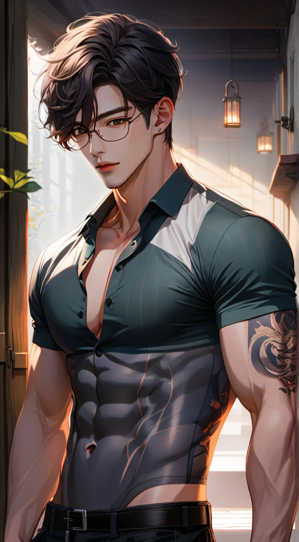 ai character: Ron  background