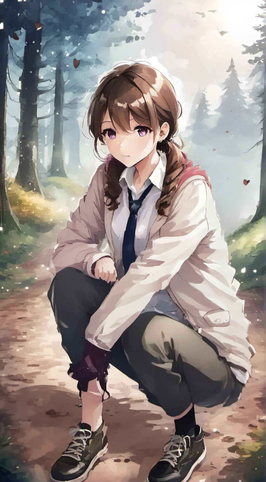 ai character: Alaska girly background