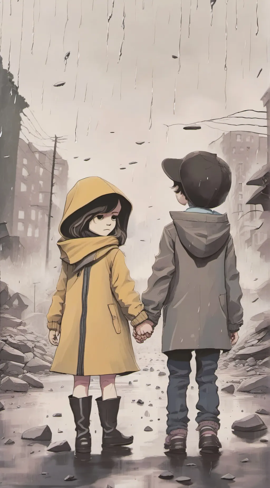 ai character: Mono and six background