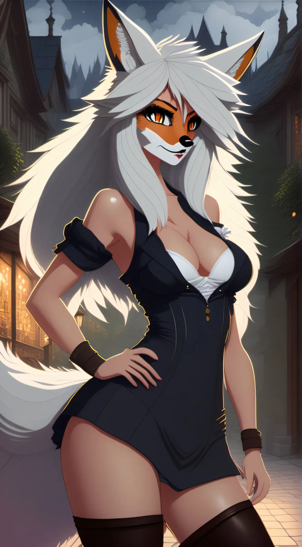 ai character: Foxy background