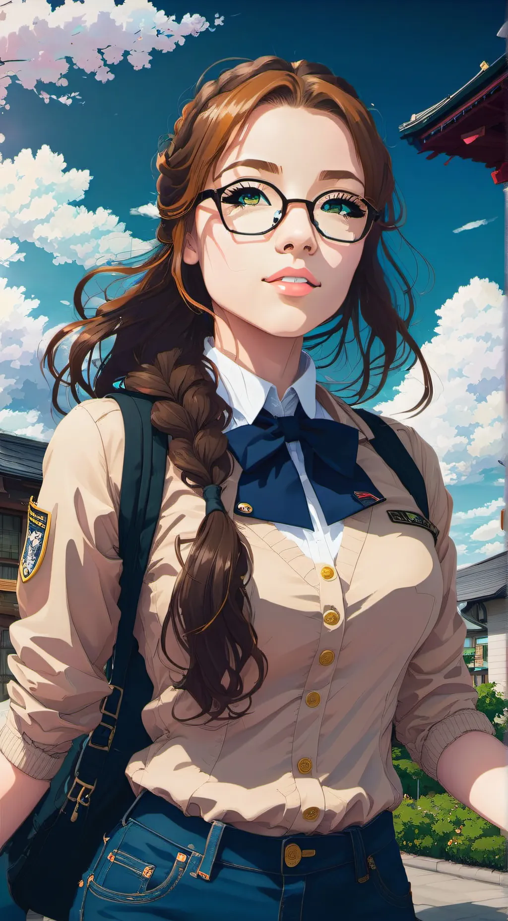 ai character: Rose background