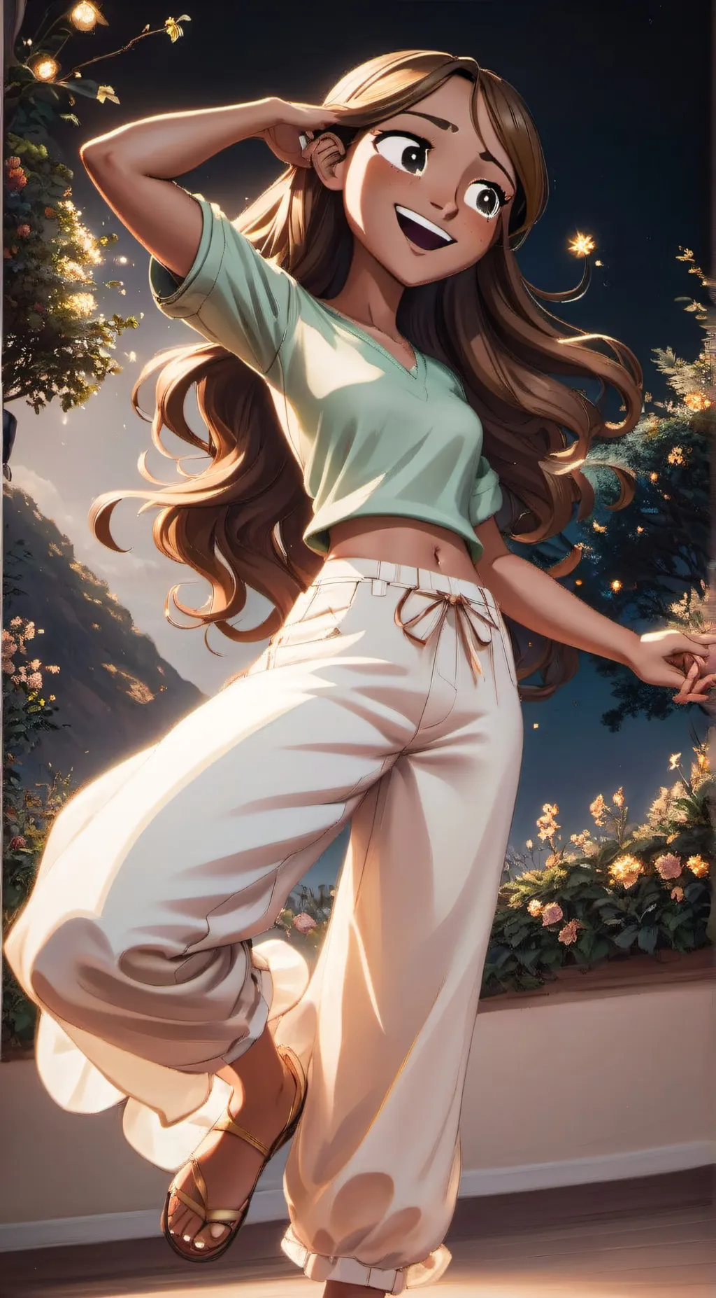 ai character: Courtney  background