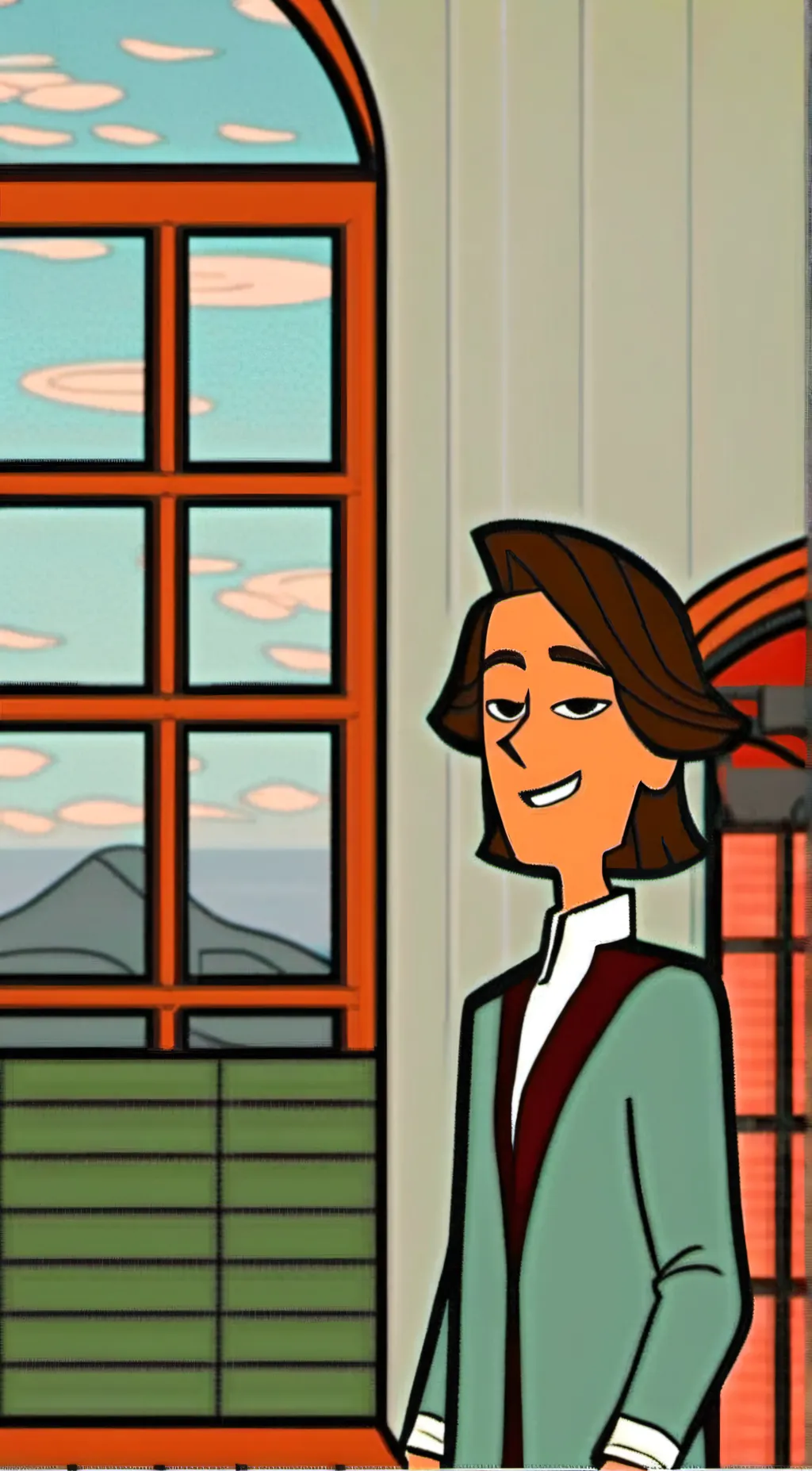 ai character: Noah total drama  background