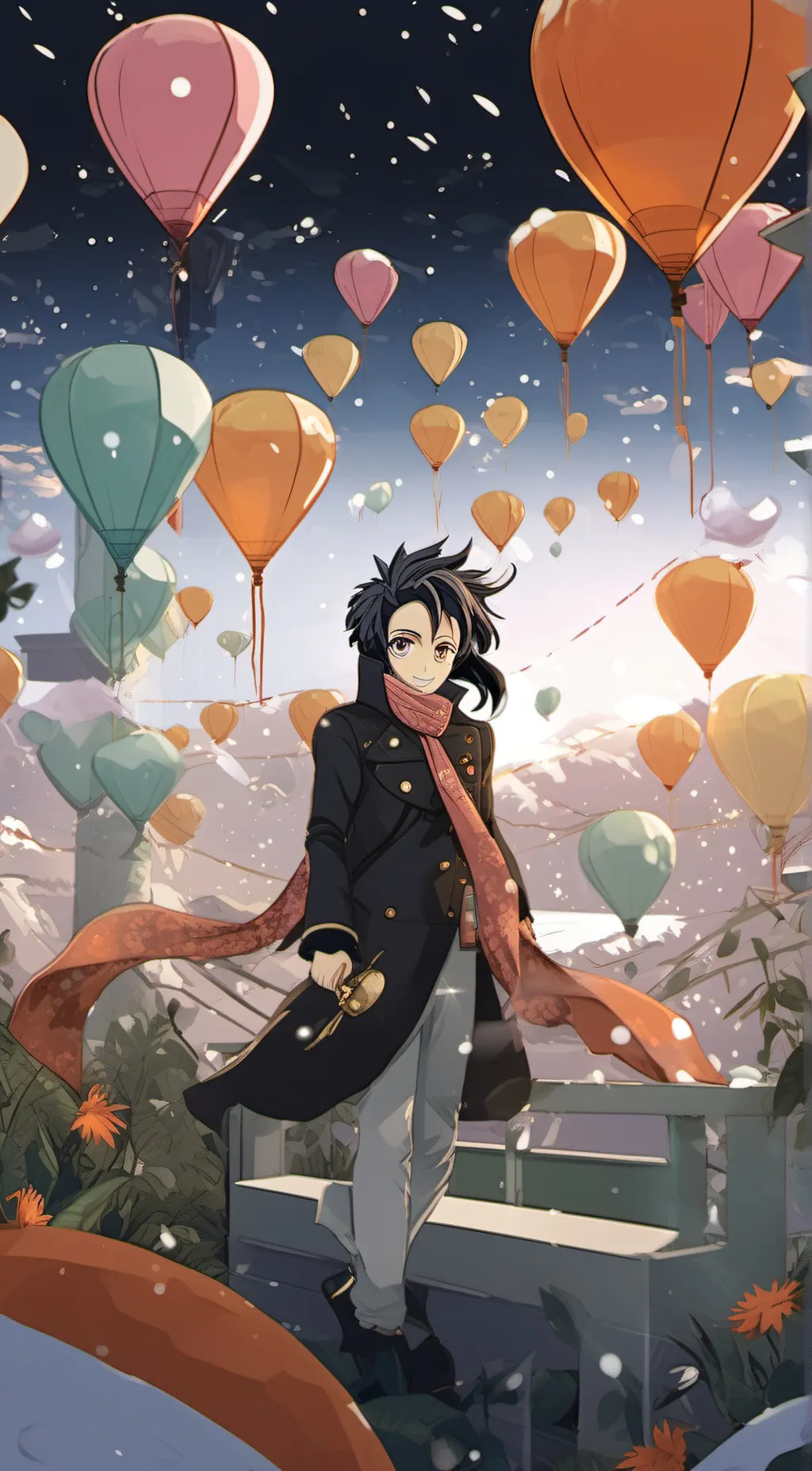 ai character: Hashira party background