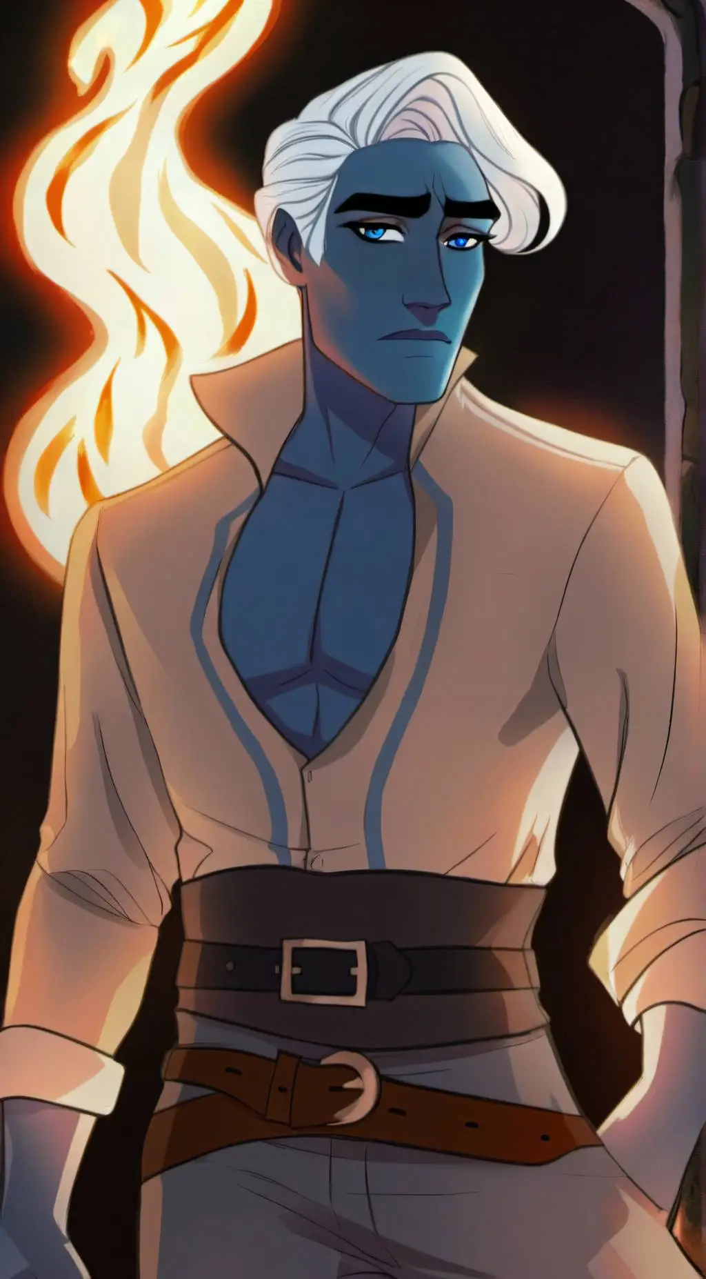 ai character: Hades  background