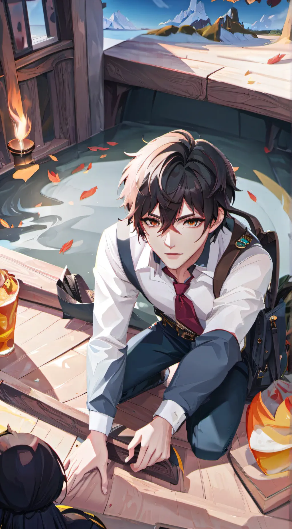 ai character: Lune background