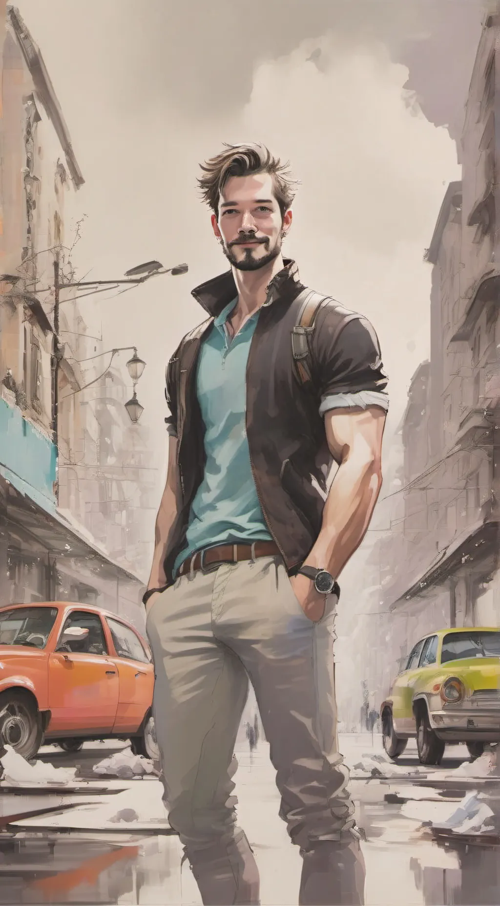 ai character: Kalle  background