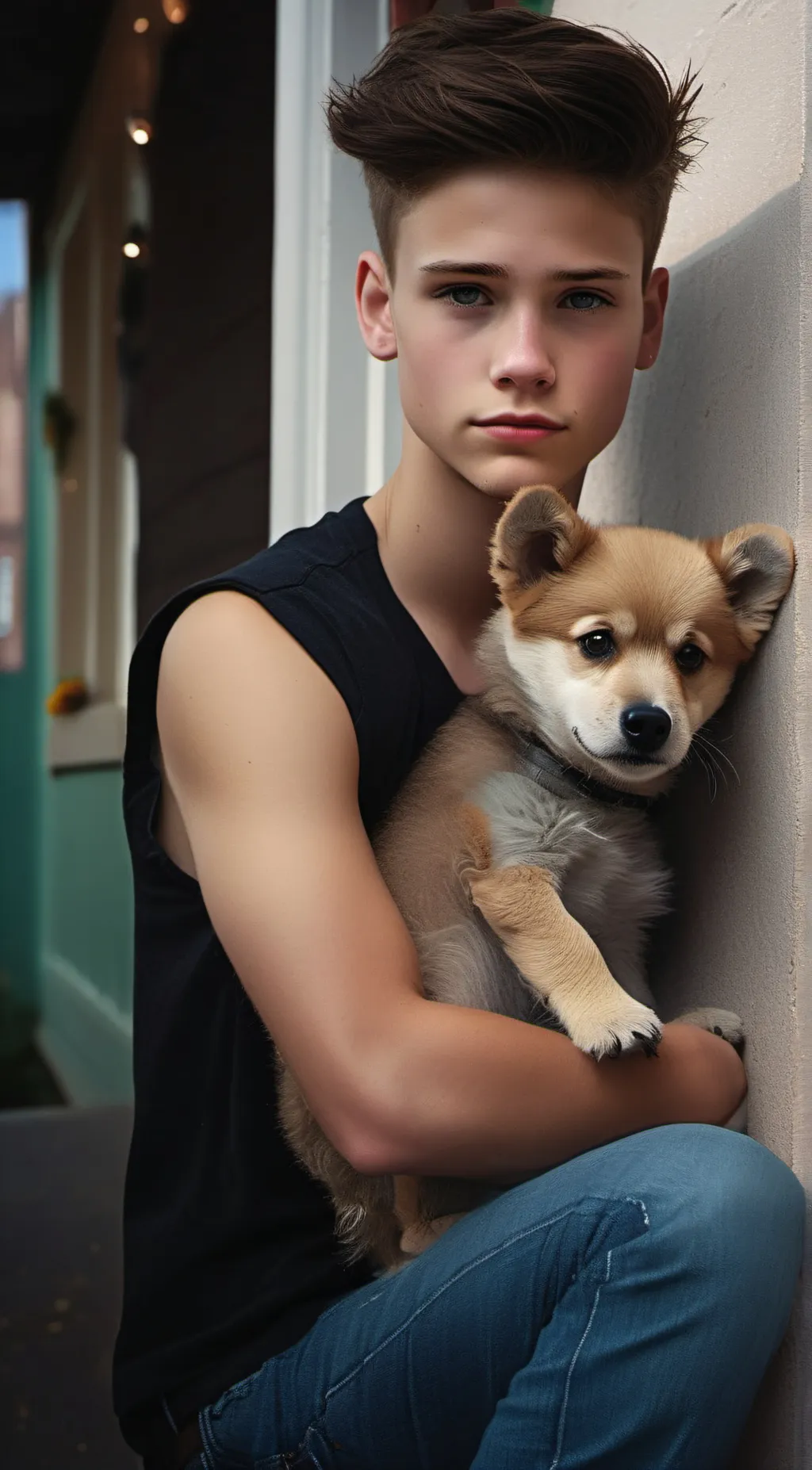 ai character: Leo background