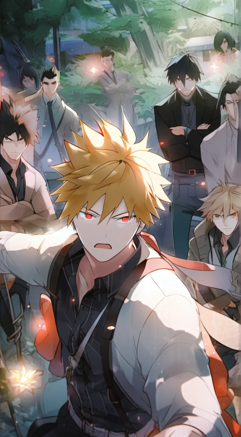 ai character: Katsuki Bokugou  background