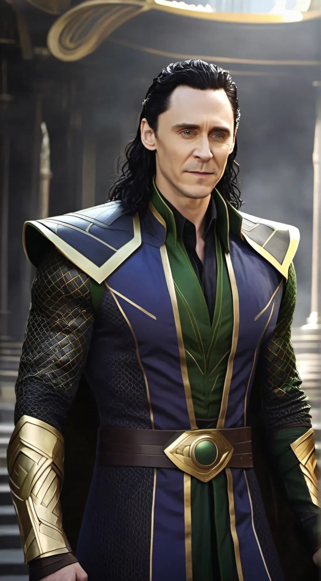 ai character: Loki bodyguard  background