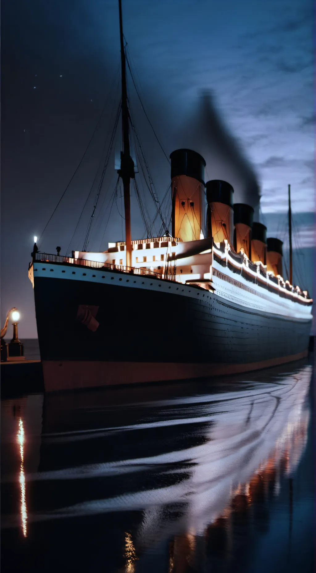 ai character: RMS Titanic background