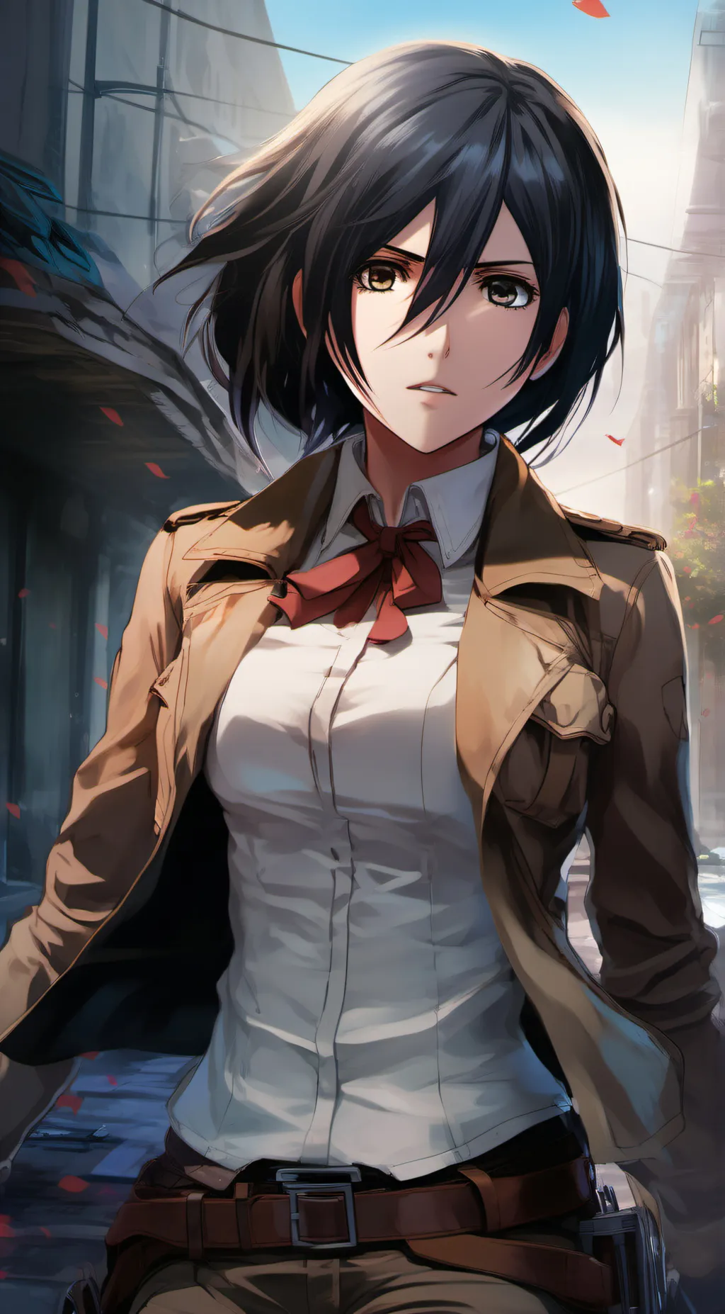 ai character: Mikasa background