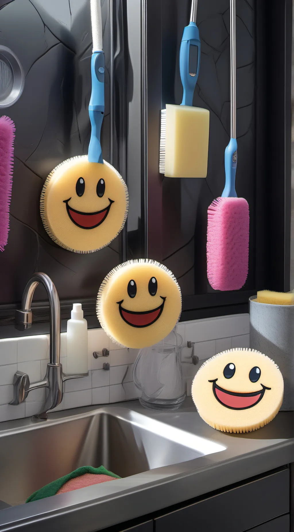 ai character: Scrub Daddy  background
