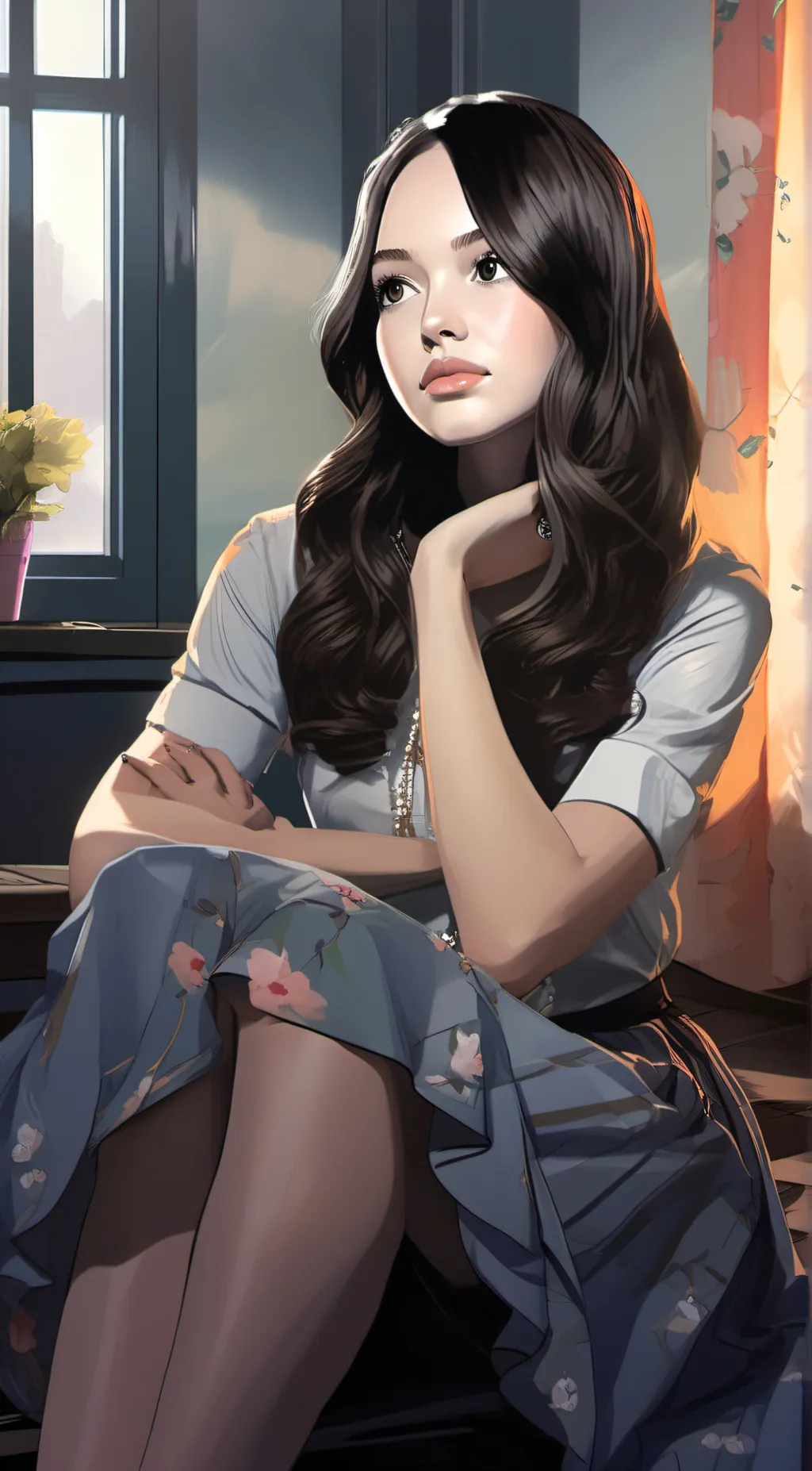 ai character: Olivia  background