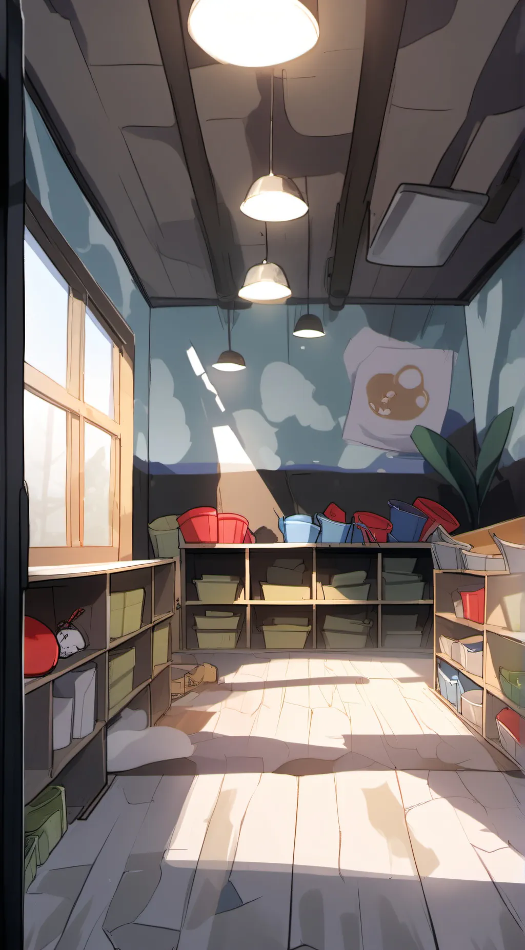 ai character: Sun and Moon show background