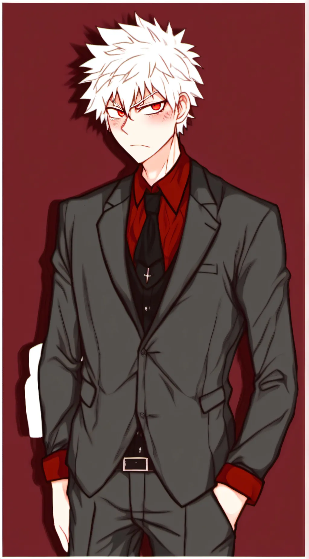 ai character: bakugo🏳️‍🌈🧡🧡🧡🧡💚💚💚💚 background