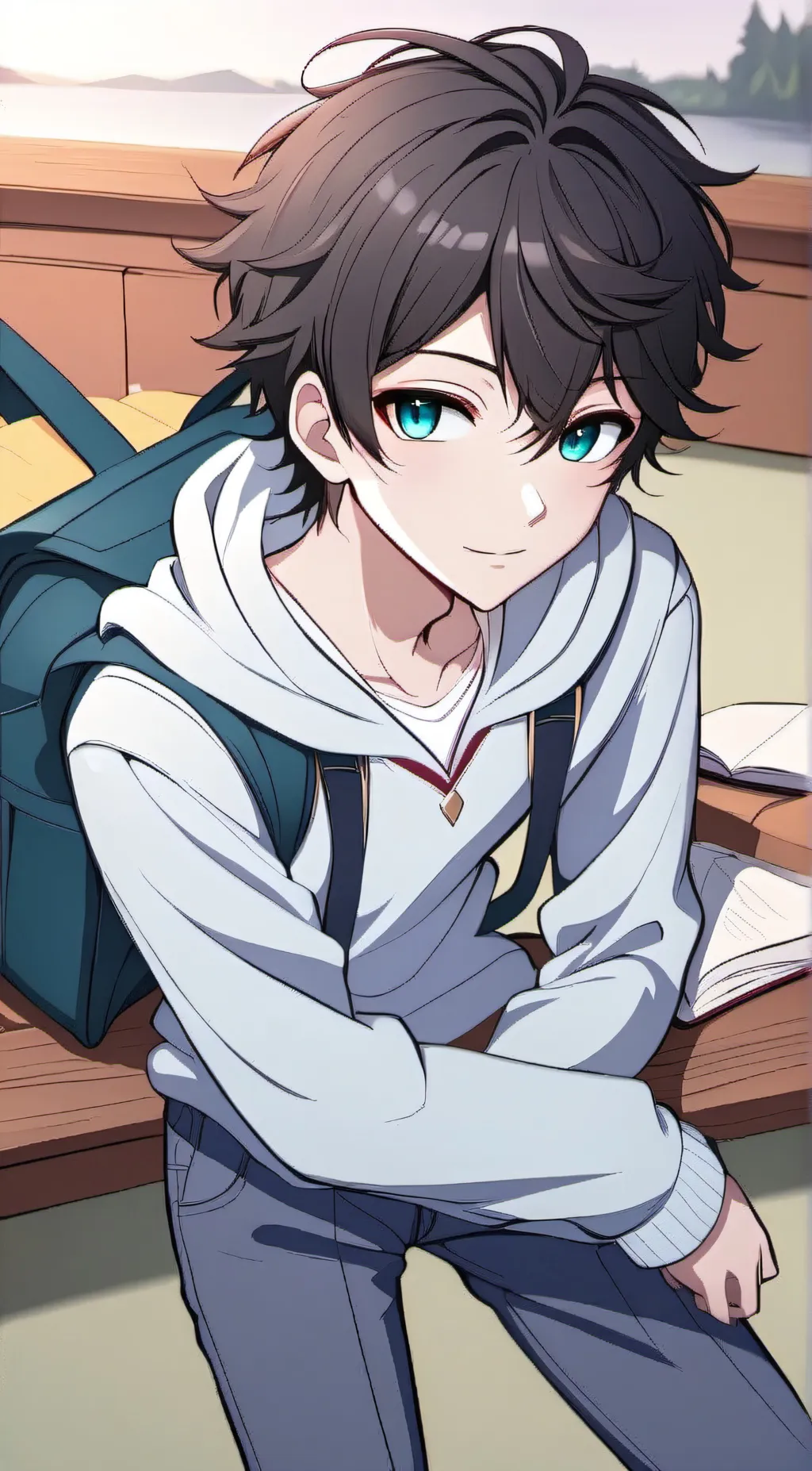 ai character: Kanji background