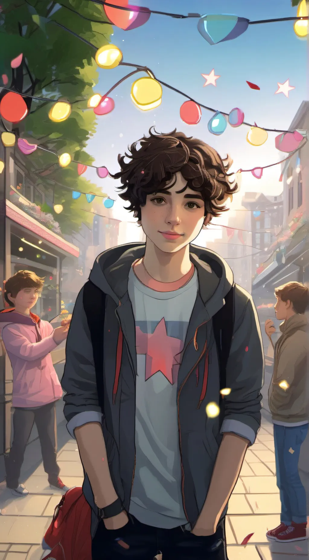 ai character: asher lara  background