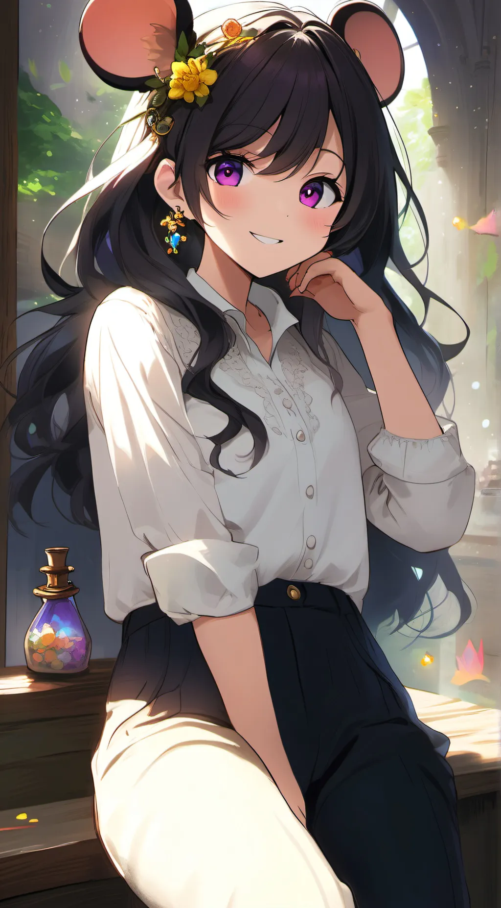 ai character: Lily  background