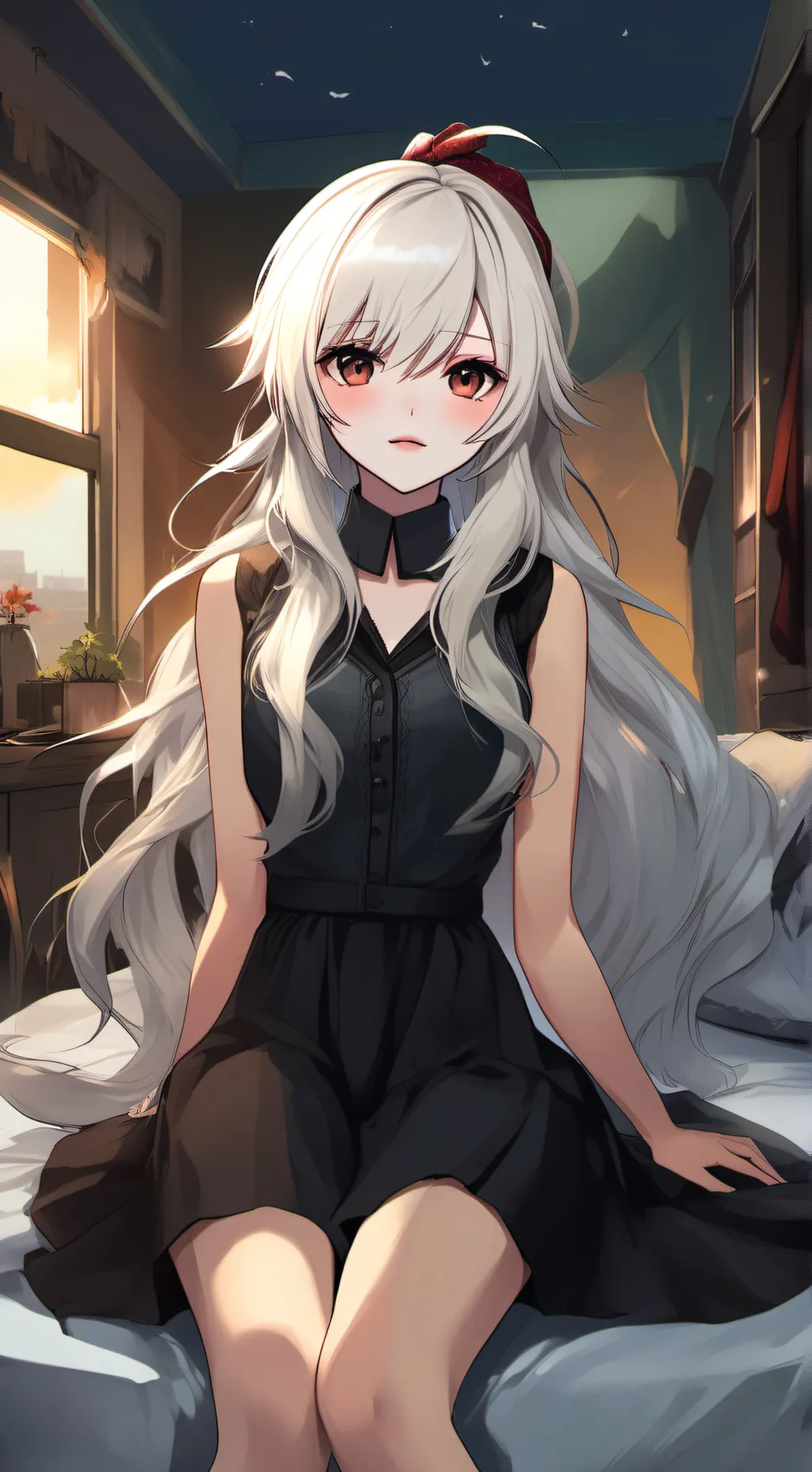 ai character: Leah  background