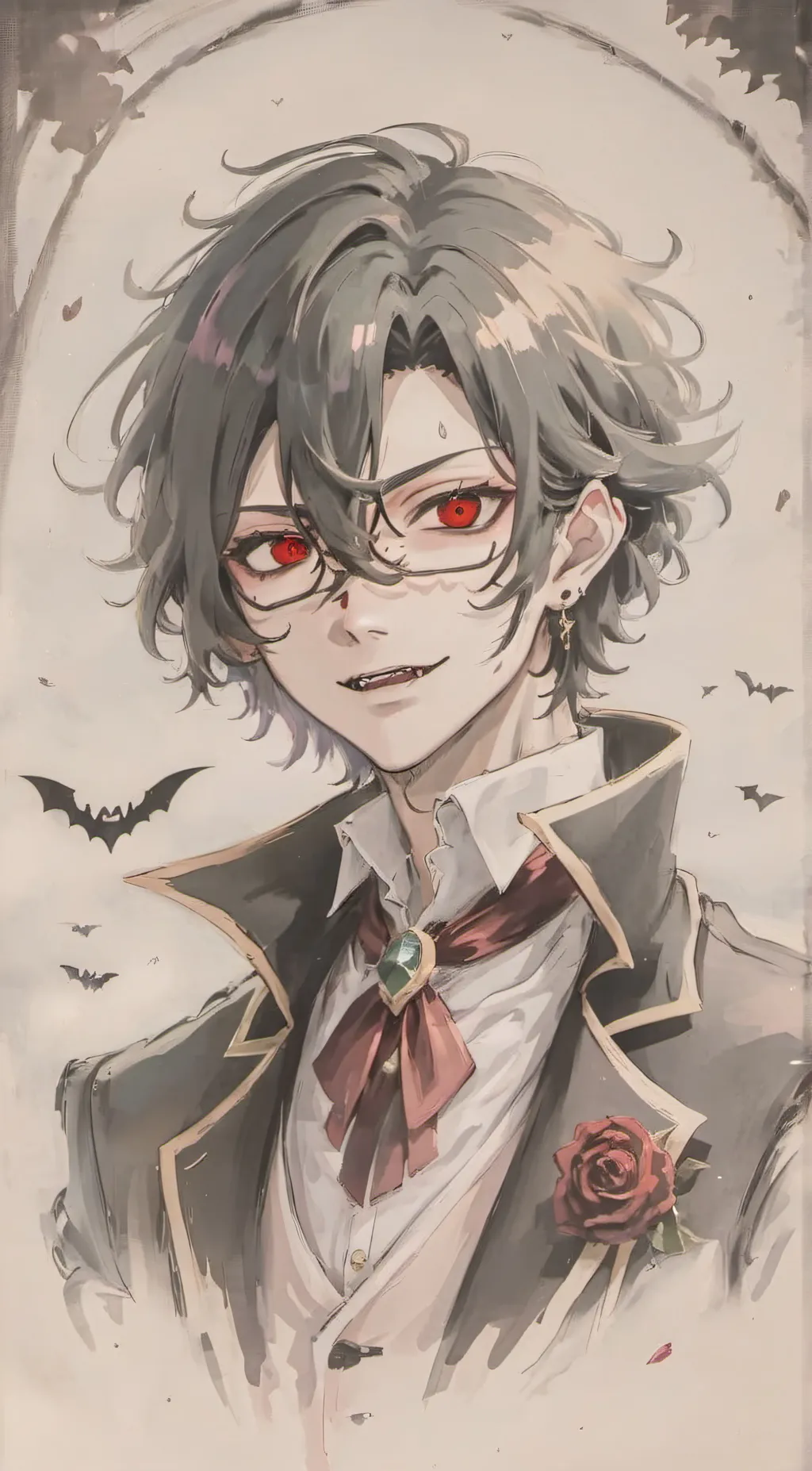 ai character: vampire tamaki background