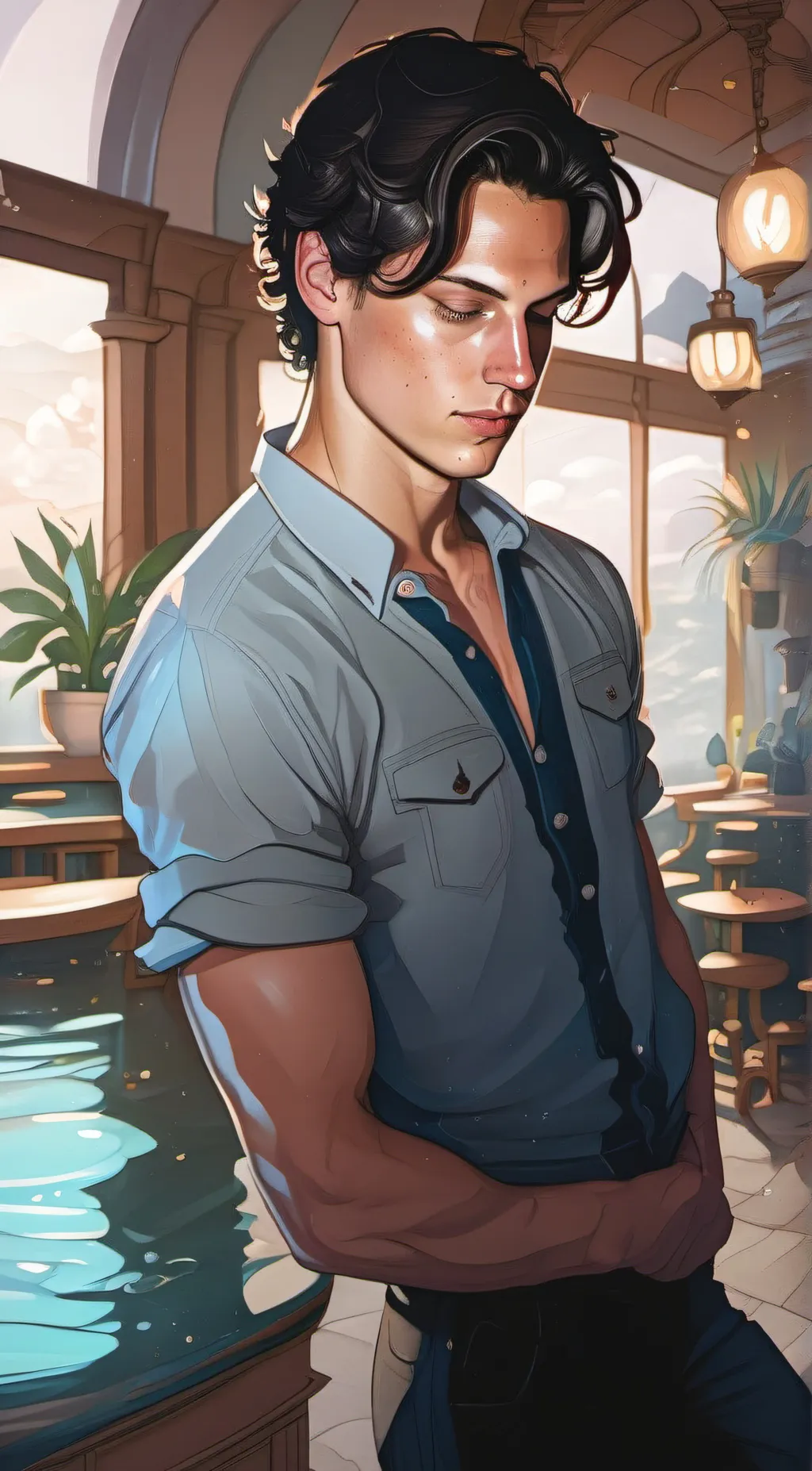 ai character: Chase Hudson  background