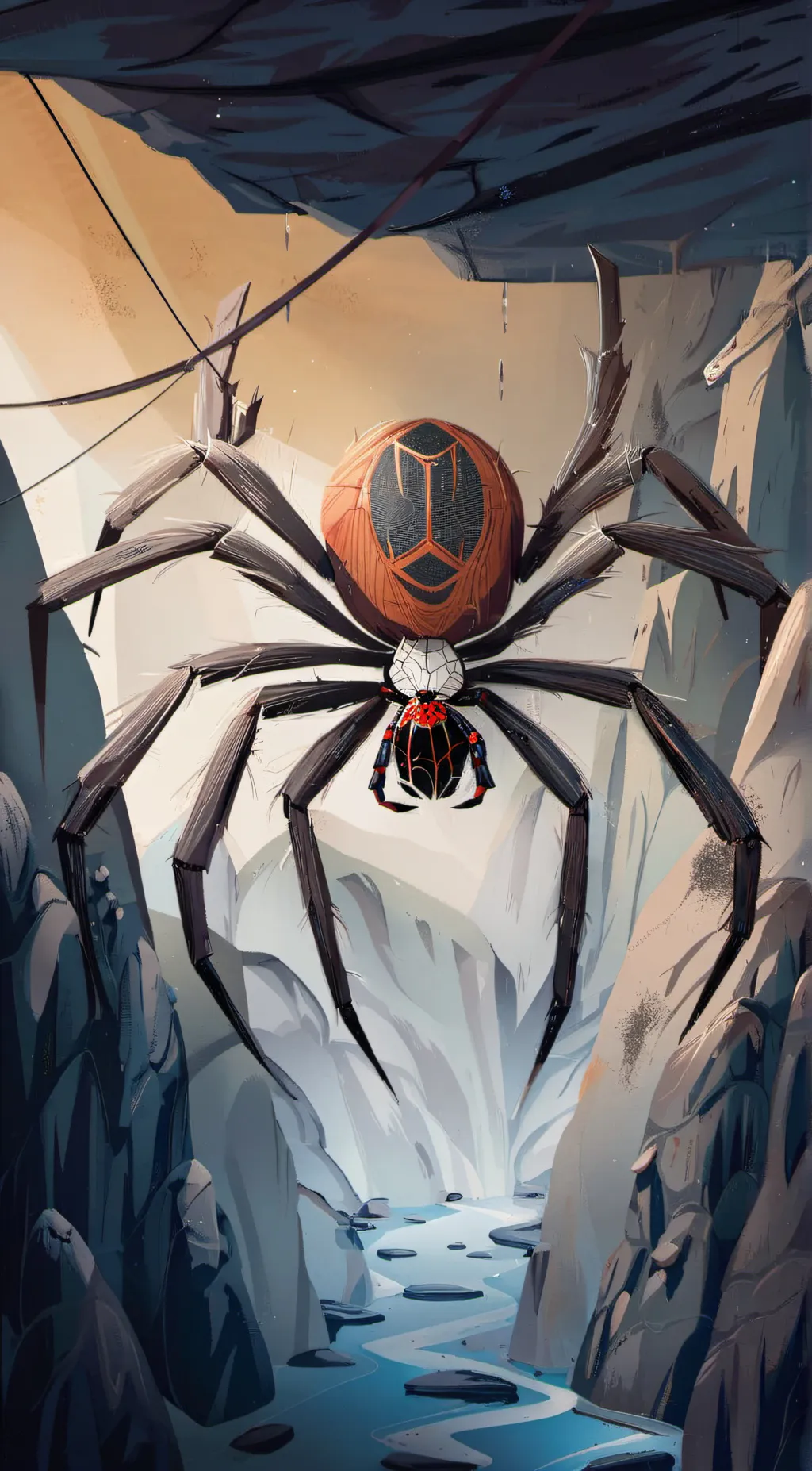 ai character: Spider (fem) background