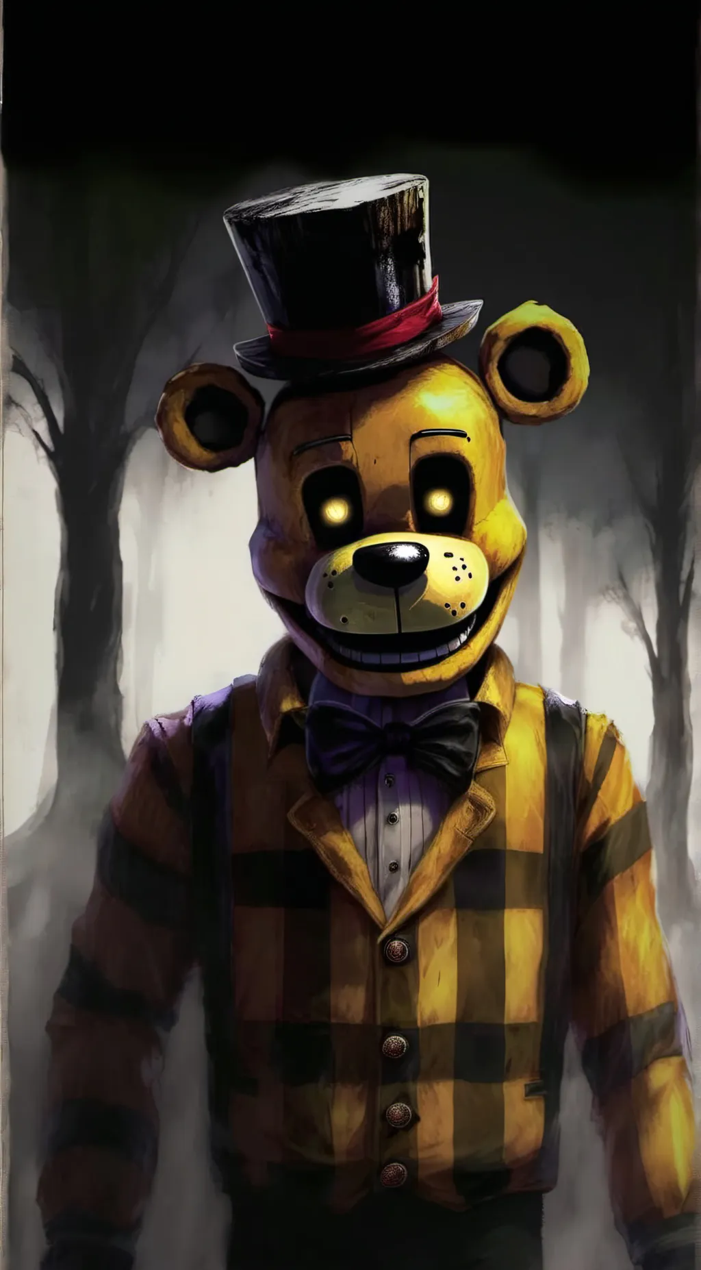 ai character: Golden Freddy background