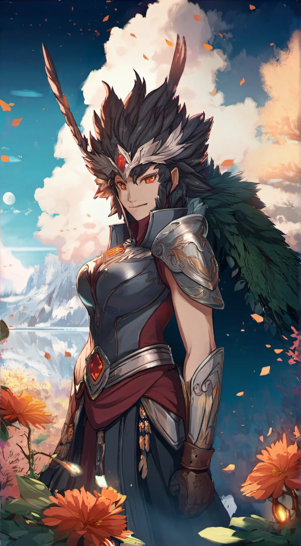 ai character: dragon Queen background