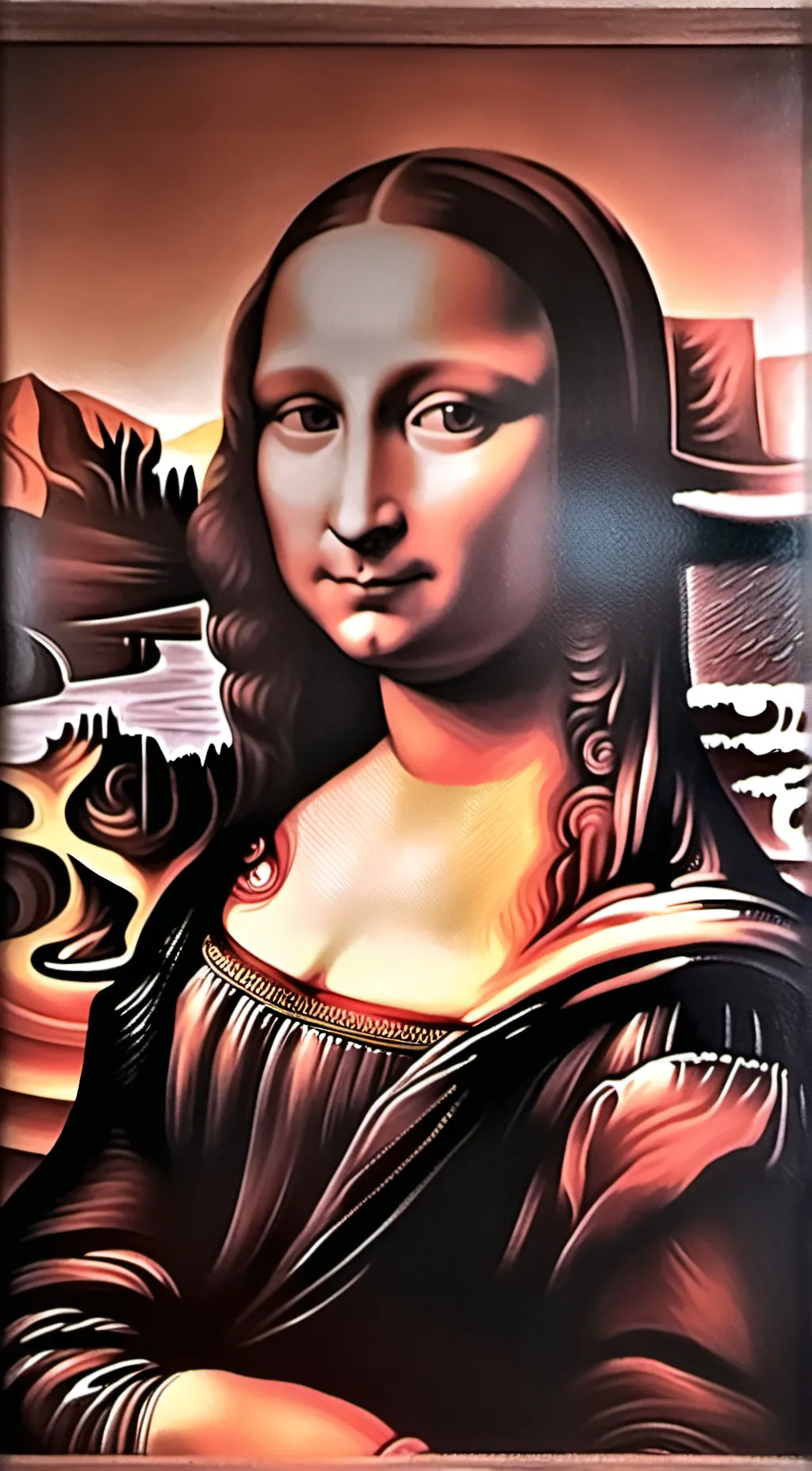 ai character: moni lisa background