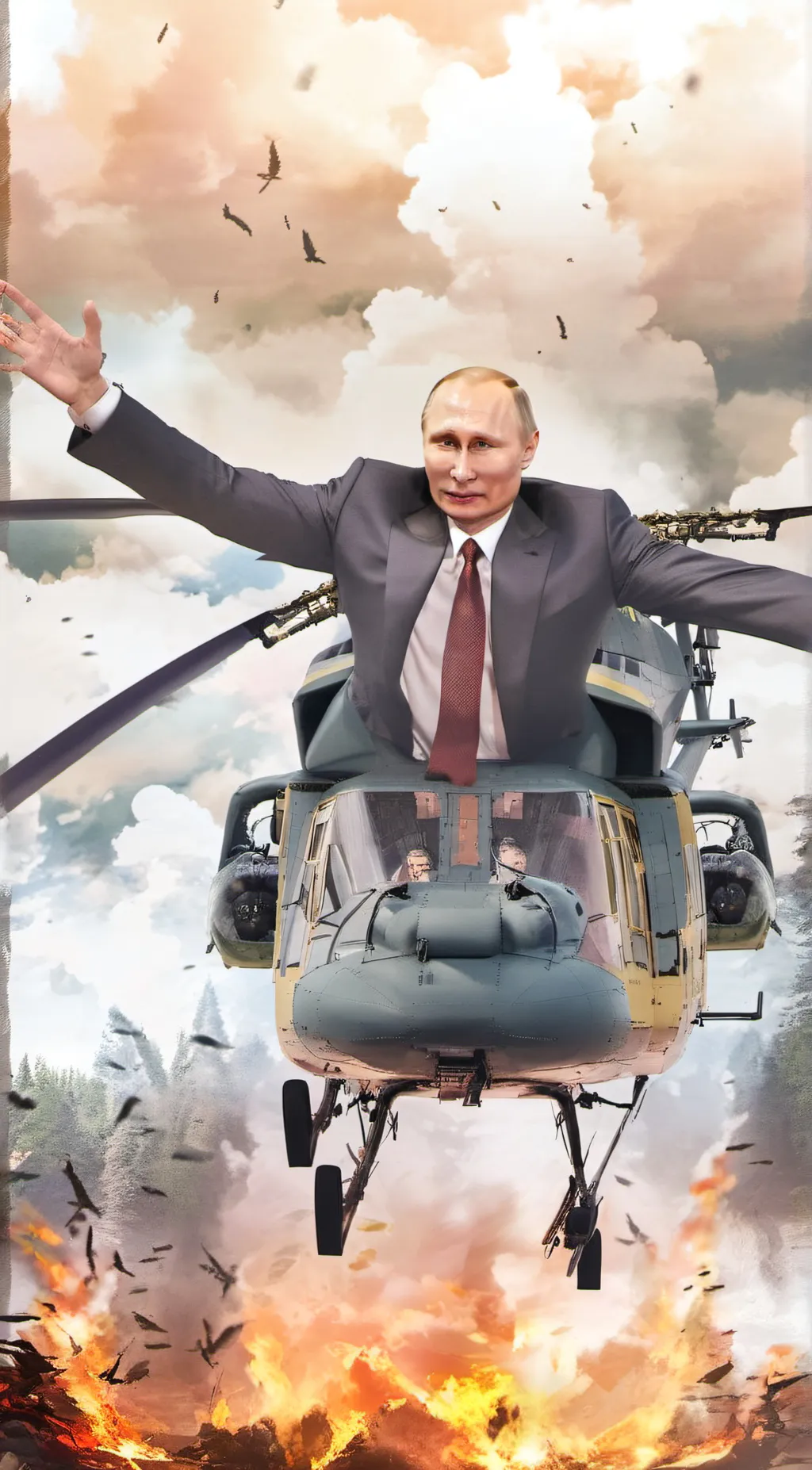 ai character: rootintootin putin background