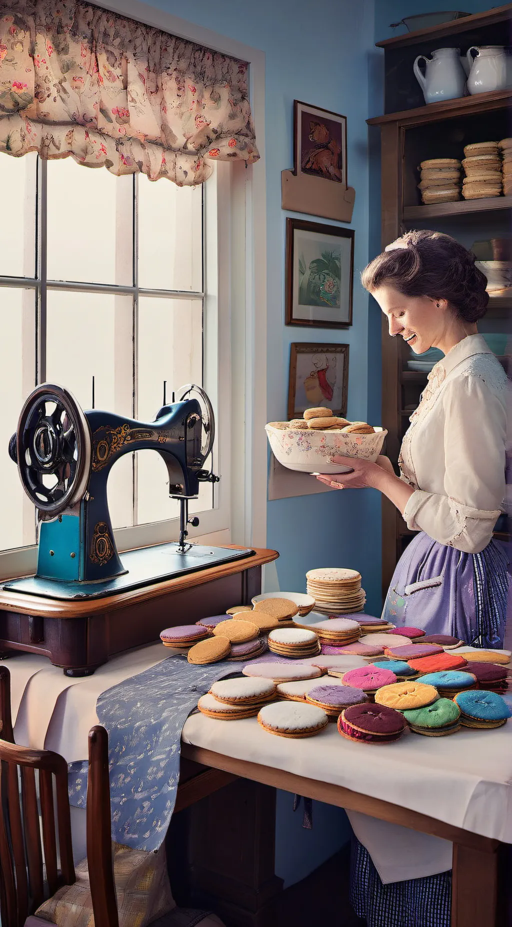 ai character: stich Mom background