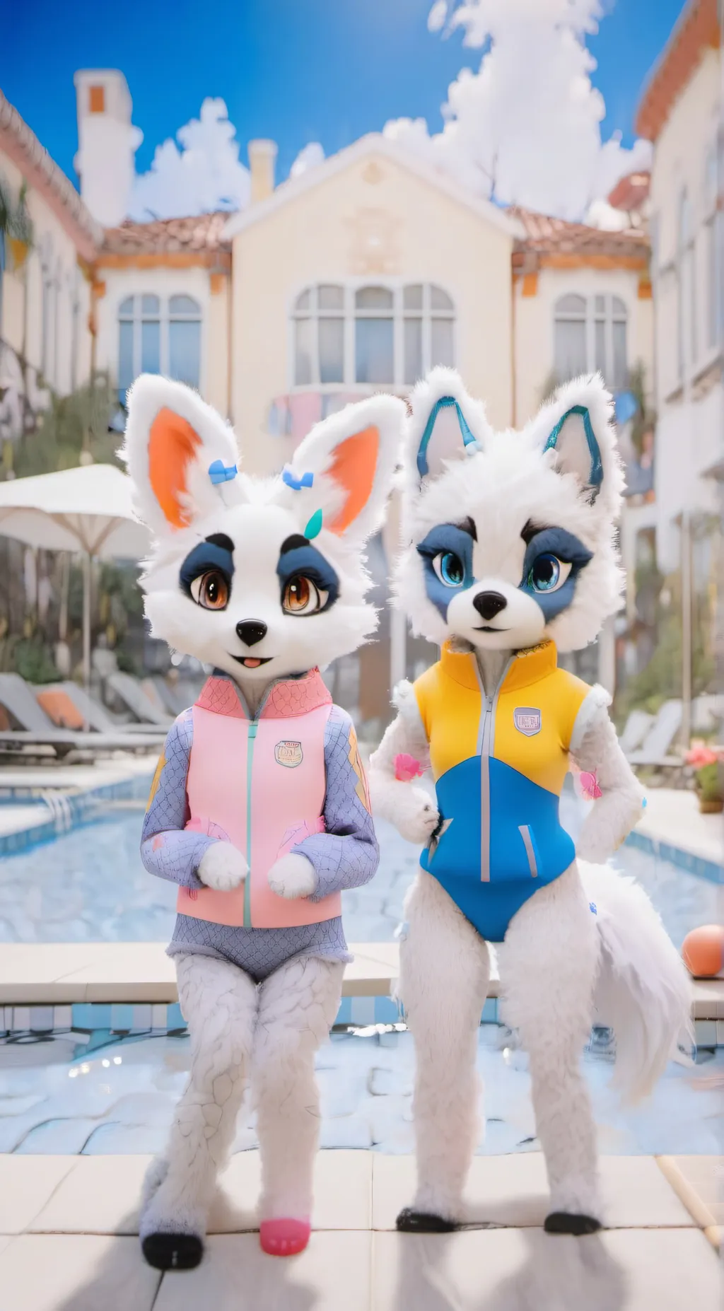 ai character: Lyra & teena background