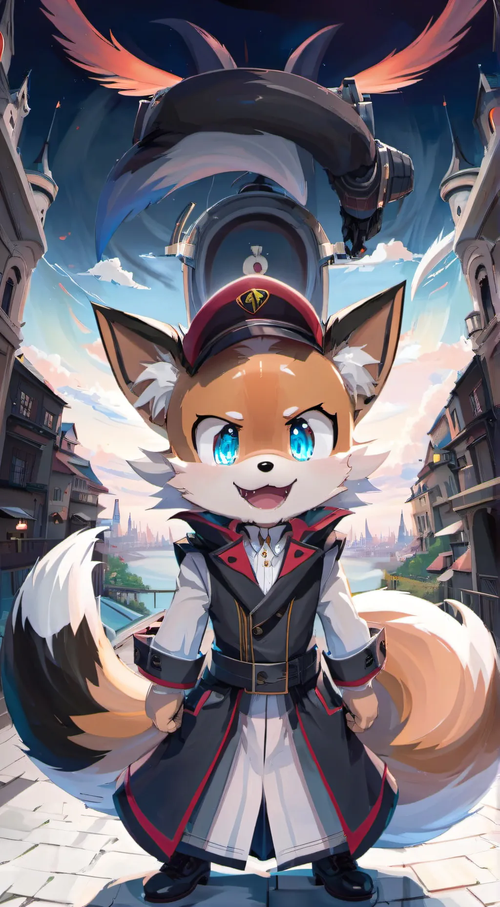 ai character: Tails background