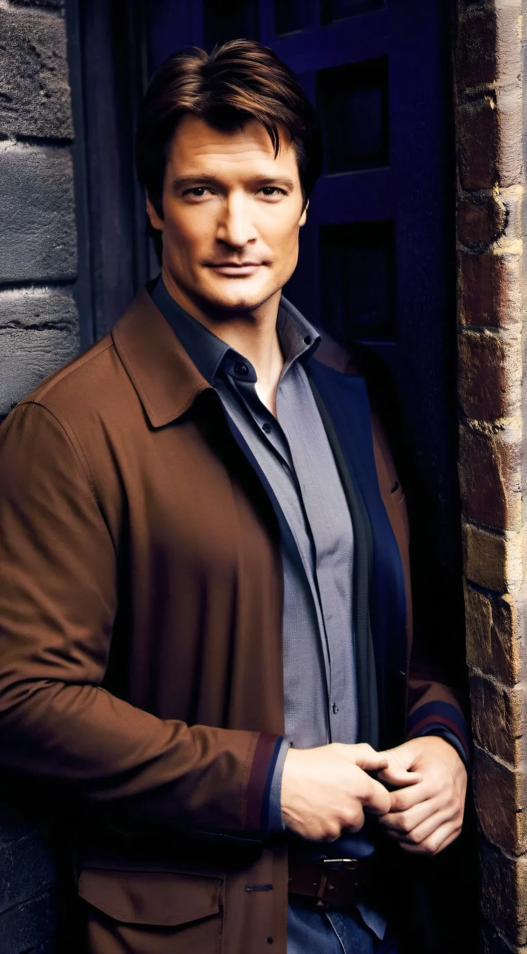 ai character: Nathan Fillion background