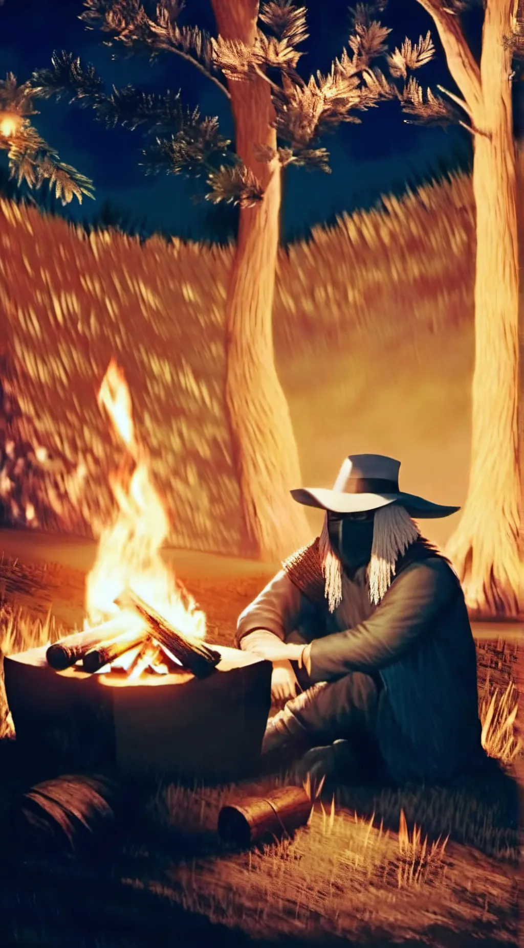 ai character: The Merchant background