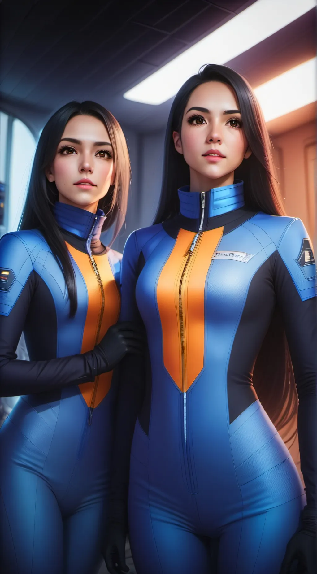 ai character: Natalie&christine background