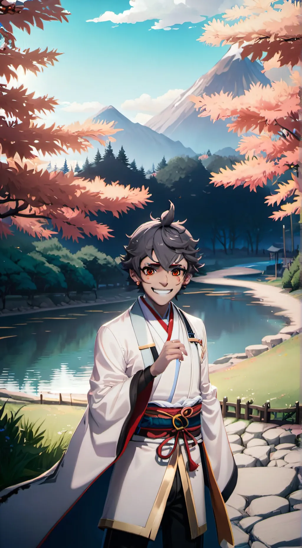 ai character: Hachi background