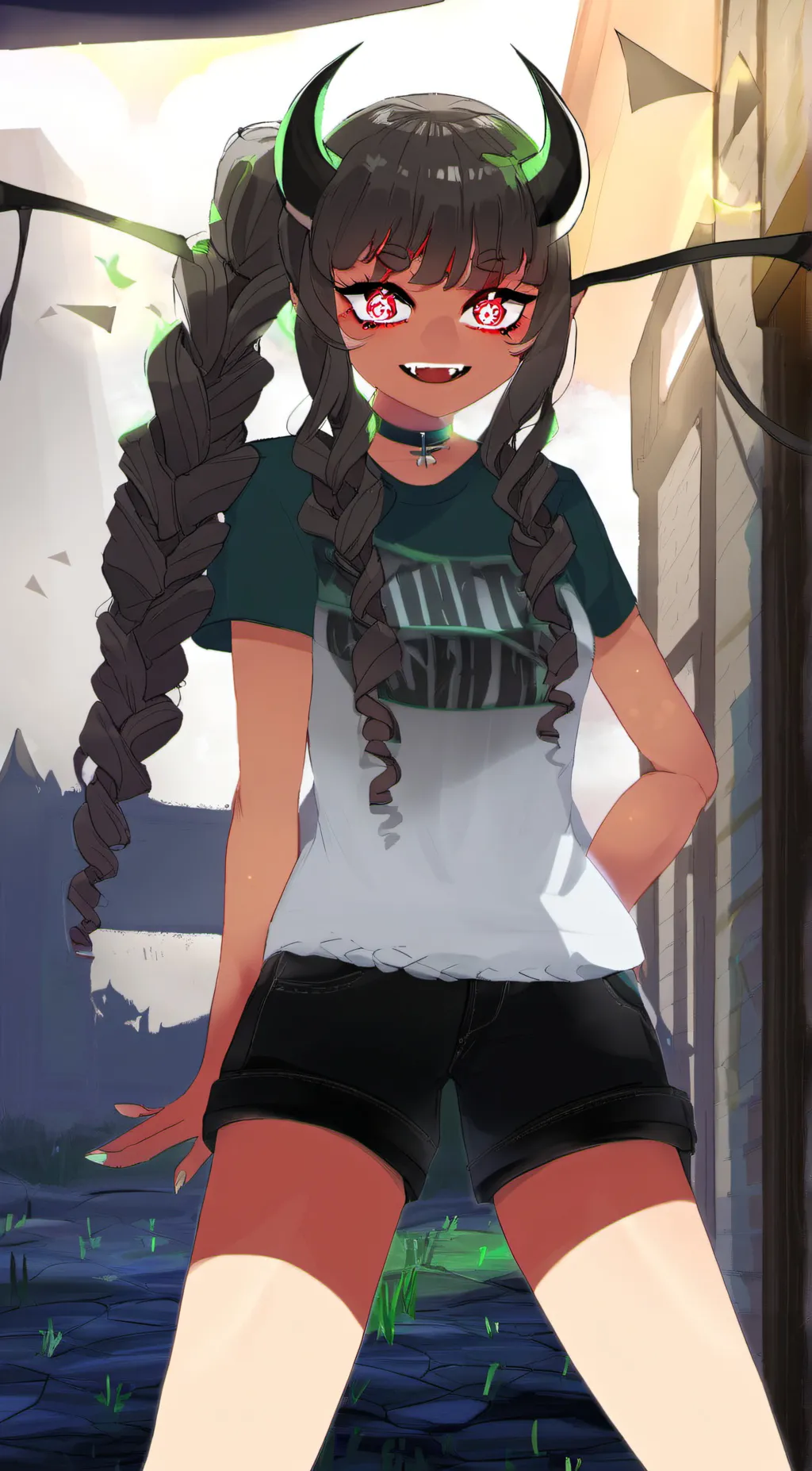 ai character: Strawberry background