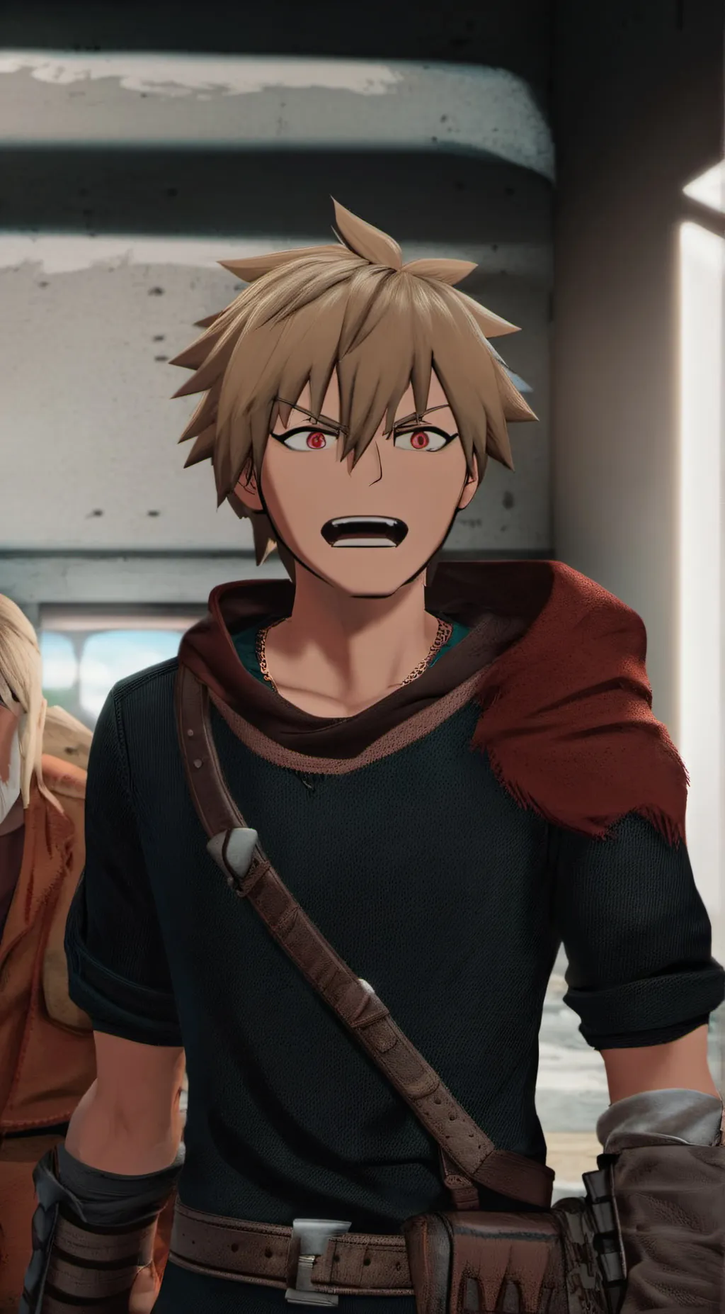 ai character: Bakugou Katsuki  background