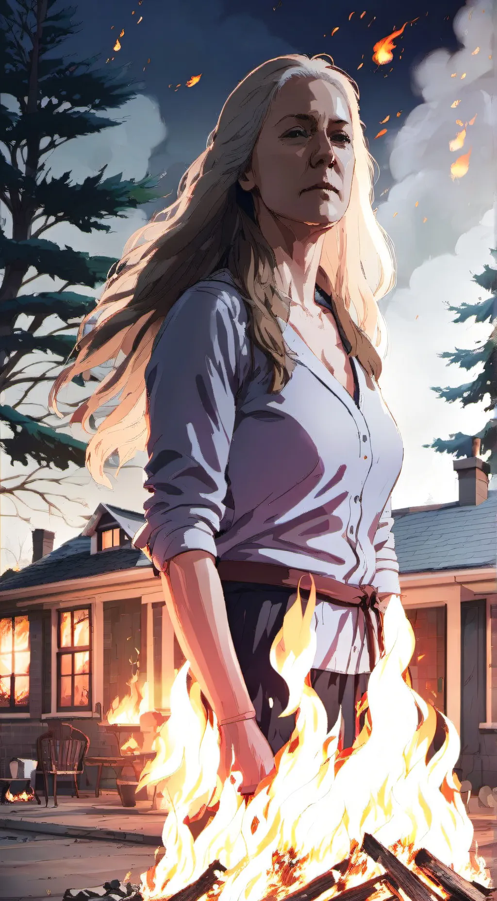 ai character: Carol Peletier  background