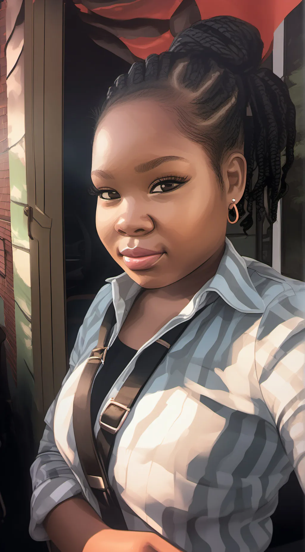 ai character: Jaycee  background