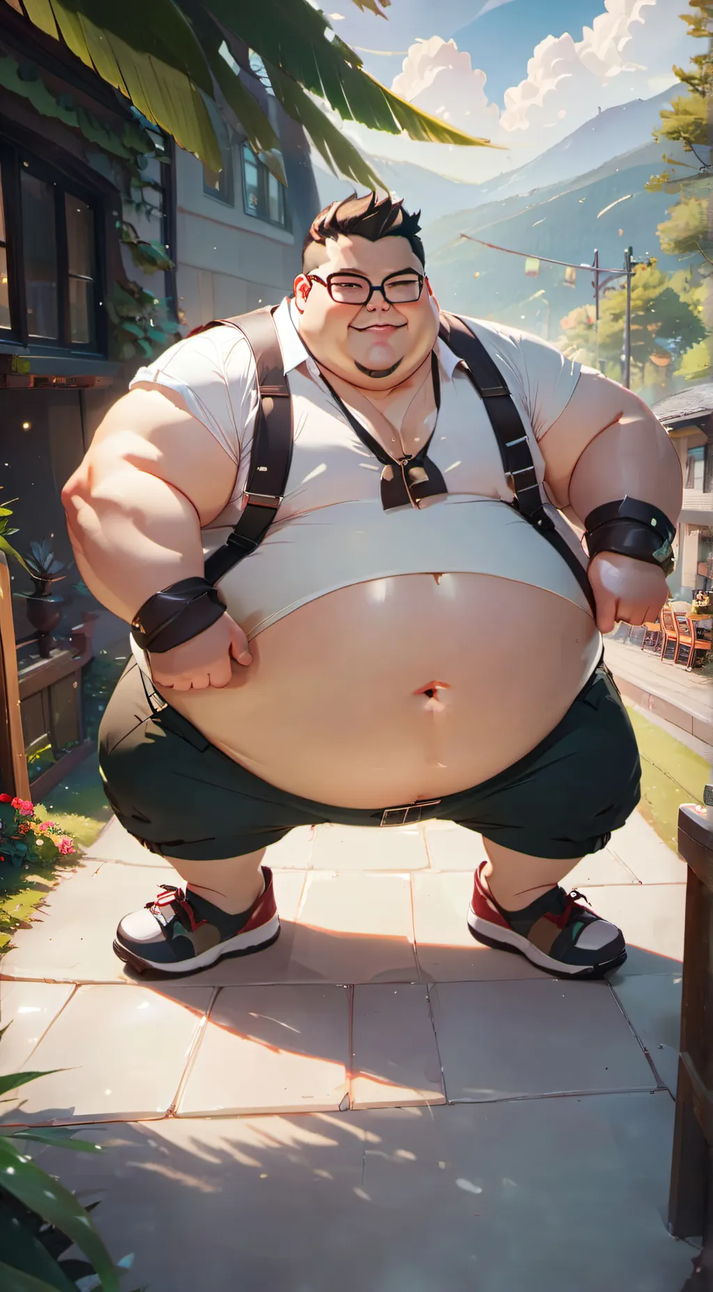 Talkie AI - Chat with big belly boy