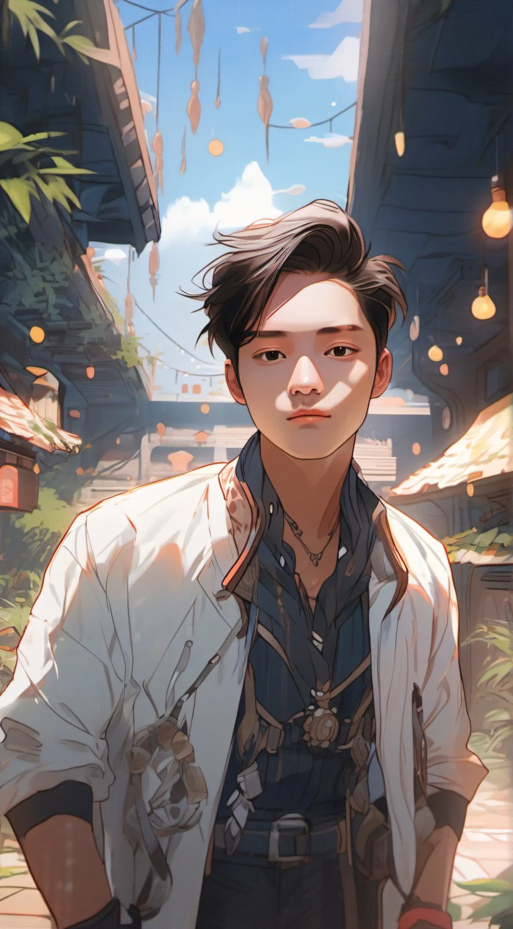 ai character: leon background