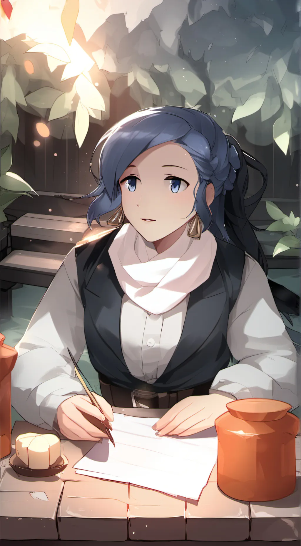 ai character: the queen of beaut background