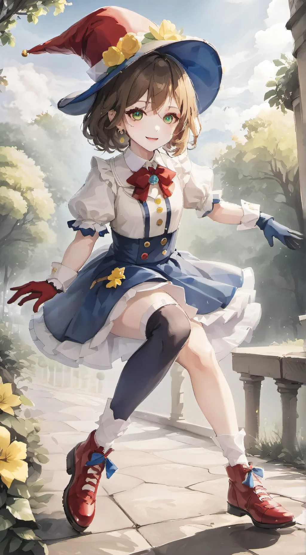 ai character: amazing circus dig background