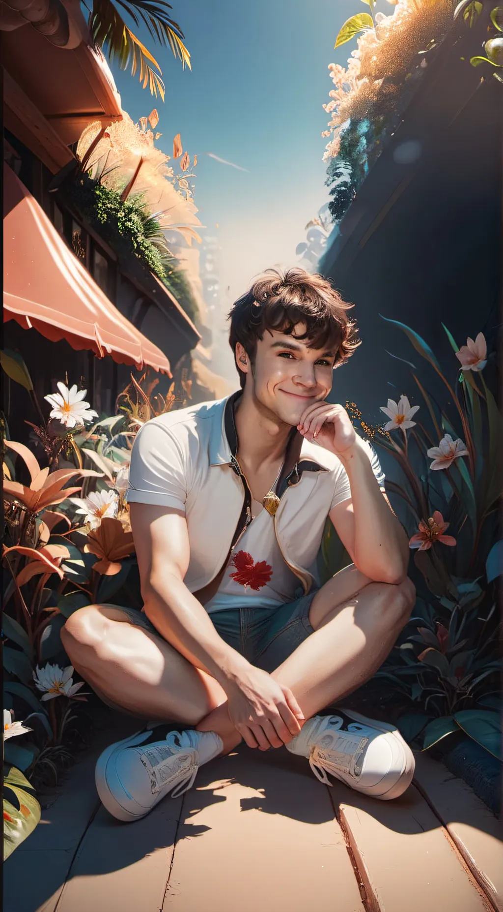 ai character: James Lovely background